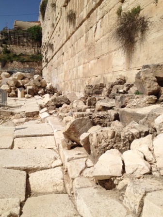 Jerusalem stones and street
